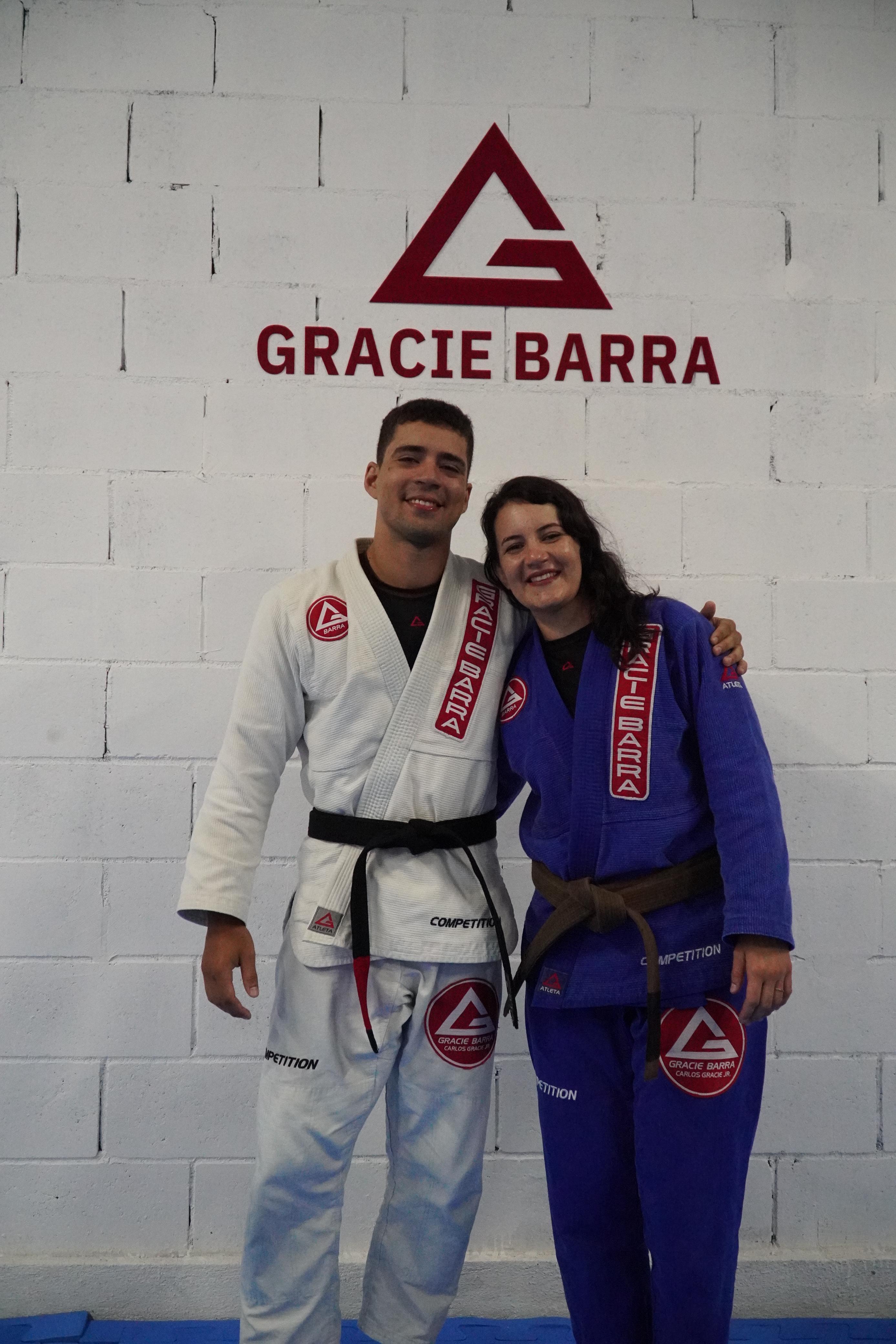 Brunno e Karyne, fundadores da Gracie Barra Caruaru